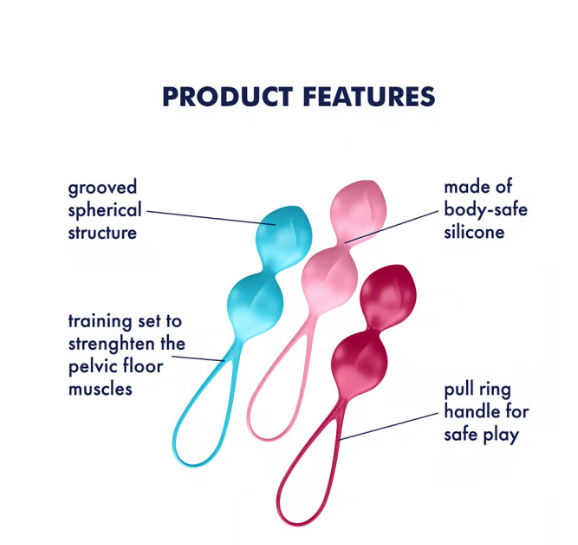 Satisfyer V Balls (Set of 3) coloured