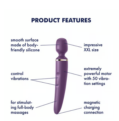 Satisfyer Wand-er Women Wand Vibrator - Purple