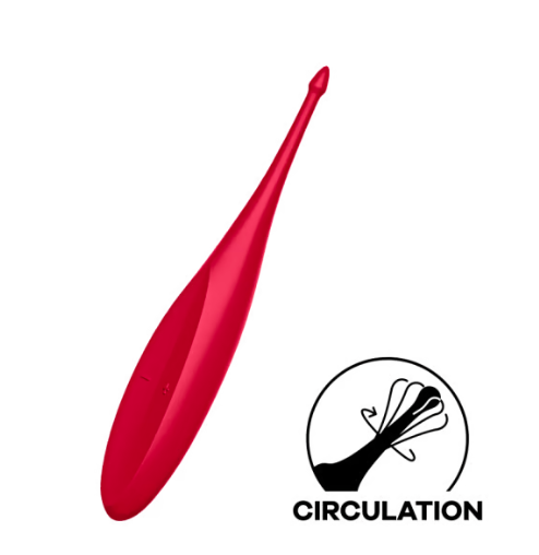 Satisfyer Twirling Fun Tip Vibrator - Magenta