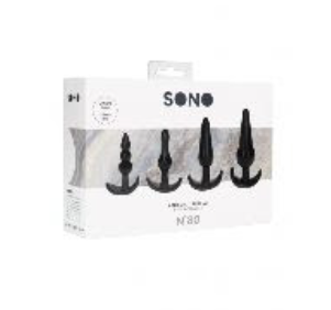 Sono No 80 4 Piece Butt Plug Set Super Flexible