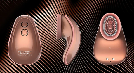 Twitch - Hands-free suction and vibration toy - Rose