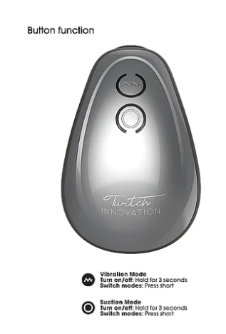 Shots Twitch - Hands-free suction and vibration toy - Silver