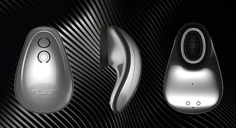 Shots Twitch - Hands-free suction and vibration toy - Silver