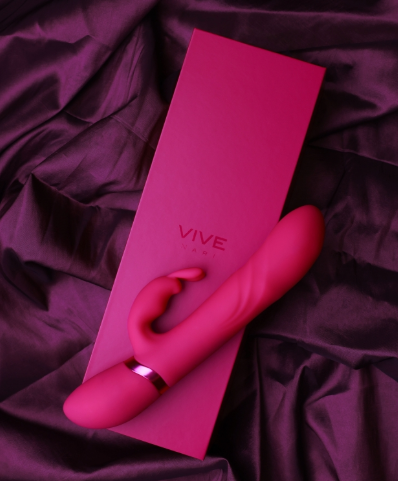Vive Nari-Vibrating & Rotating Beads G-spot Rabbit Pink