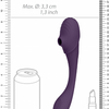 Vive Mirai-Double Ended Pulse Wave & Air Wave Bendable Vibrator Purple