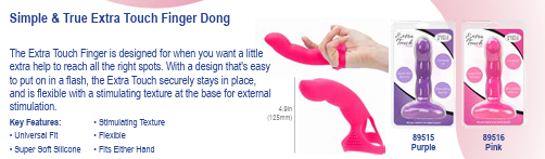 Power Bullet Extra Touch Finger Dong - Pink