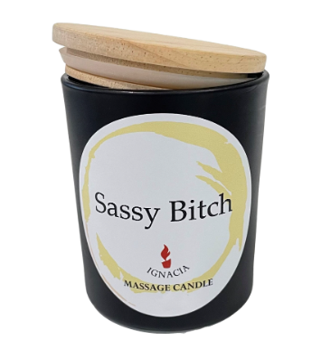 Massage Candle - Sassy Bitch - 150g Orange Blossom